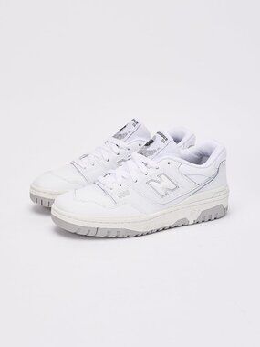 New Balance 550 White Leather Sneakers Big Kids Youth Size 5.5 |GSB550PB